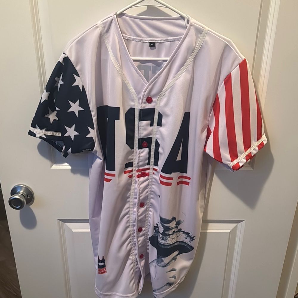 USA Patriotic Baseball Jersey